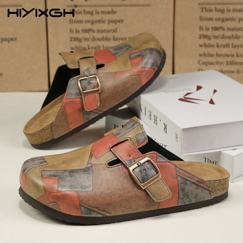 Health & Wellness Lafayette Reviews - Comfort Cork Leather Slippers for Unisex