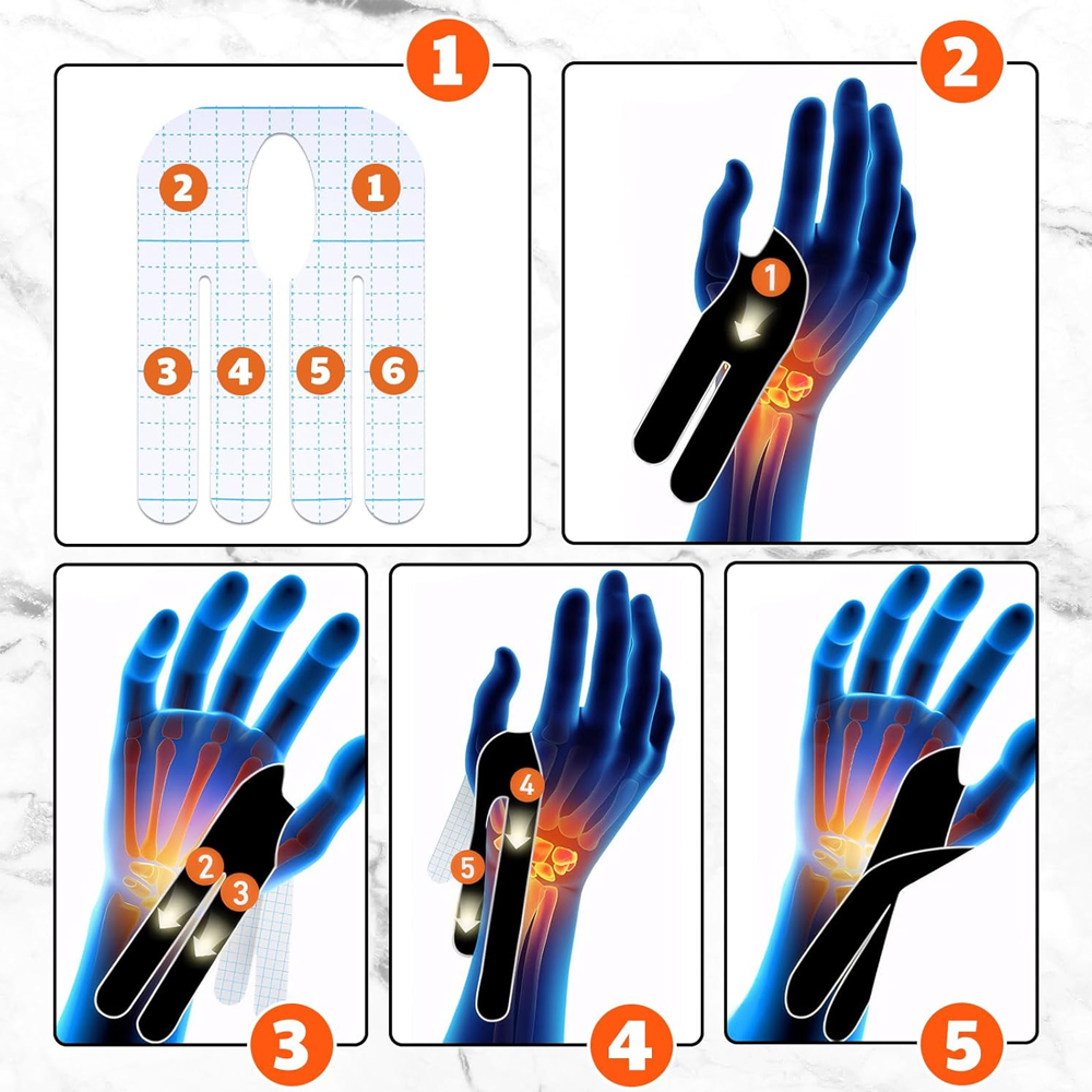 【5/10PCS] Precut Wrist Tape -  - đánh giá và giá Sports Taping Precut