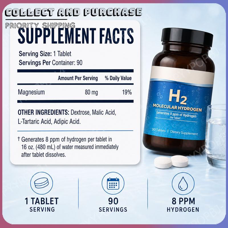 Molecular Hydrogen H2 Tablets  - đánh giá và giá Health Wellness Usa
