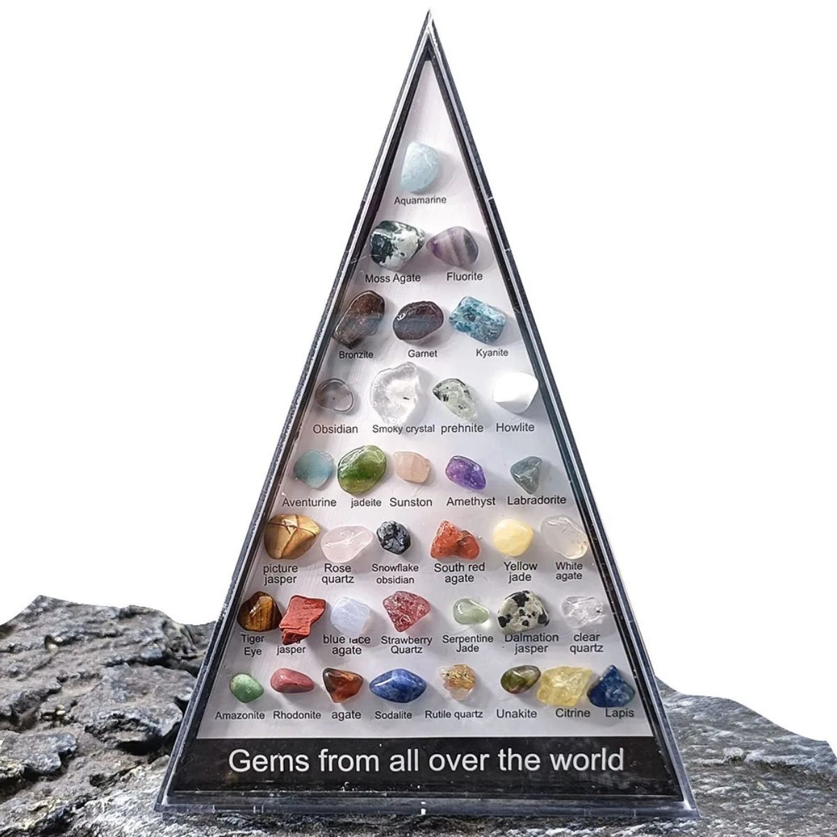 36/32 Assorted Natural Gem Set - đánh giá và giá Healing Crystal Set