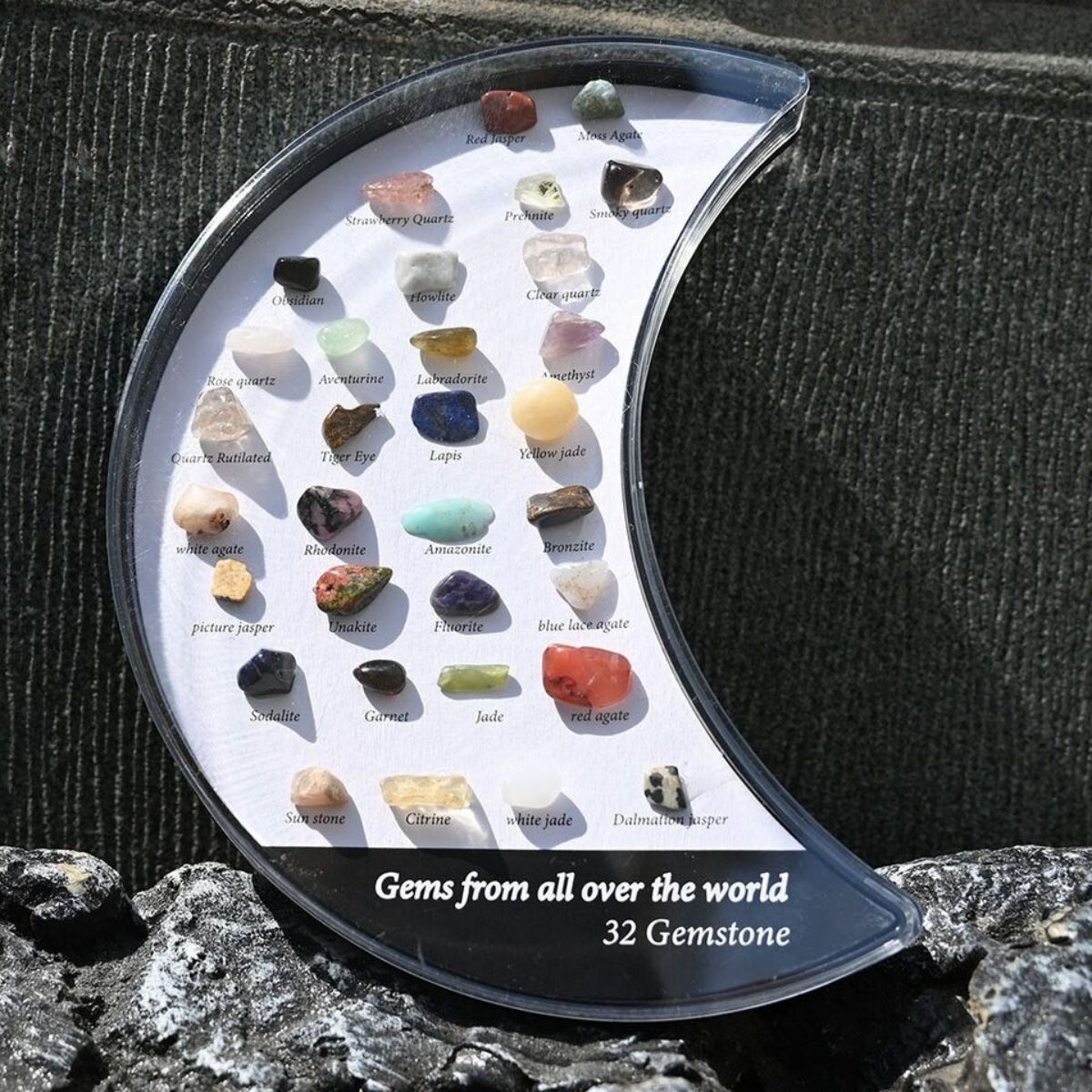36/32 Assorted Natural Gem Set - đánh giá và giá Healing Crystal Set