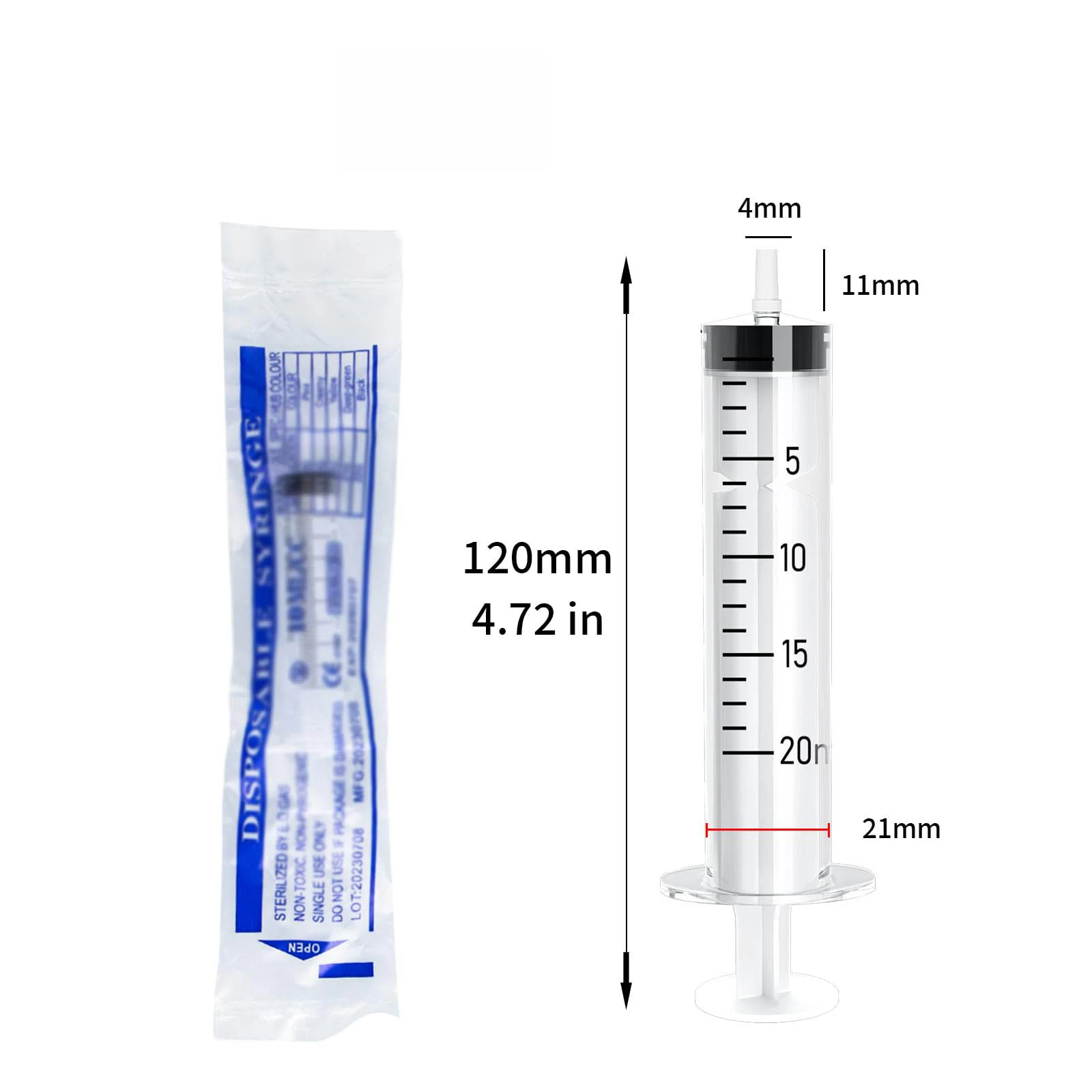 20ml Straight Mouth Plastic Sy - đánh giá và giá Health Wellness Product