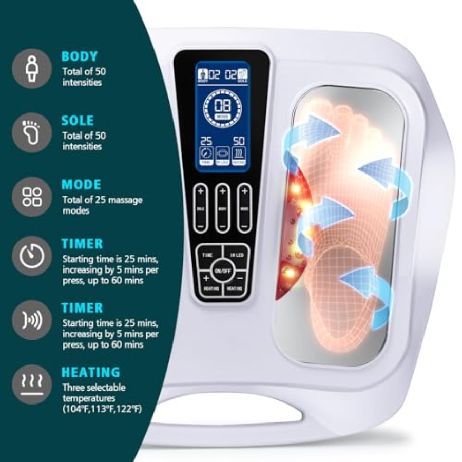 EMS Foot Massager with HeatTEN - đánh giá và giá Ems Foot Massager