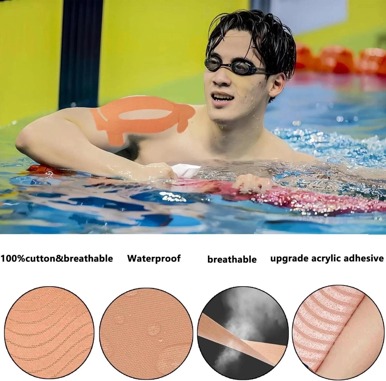 12pcs Cotton Elastic Kinesiolo - đánh giá và giá Sports Taping Precut