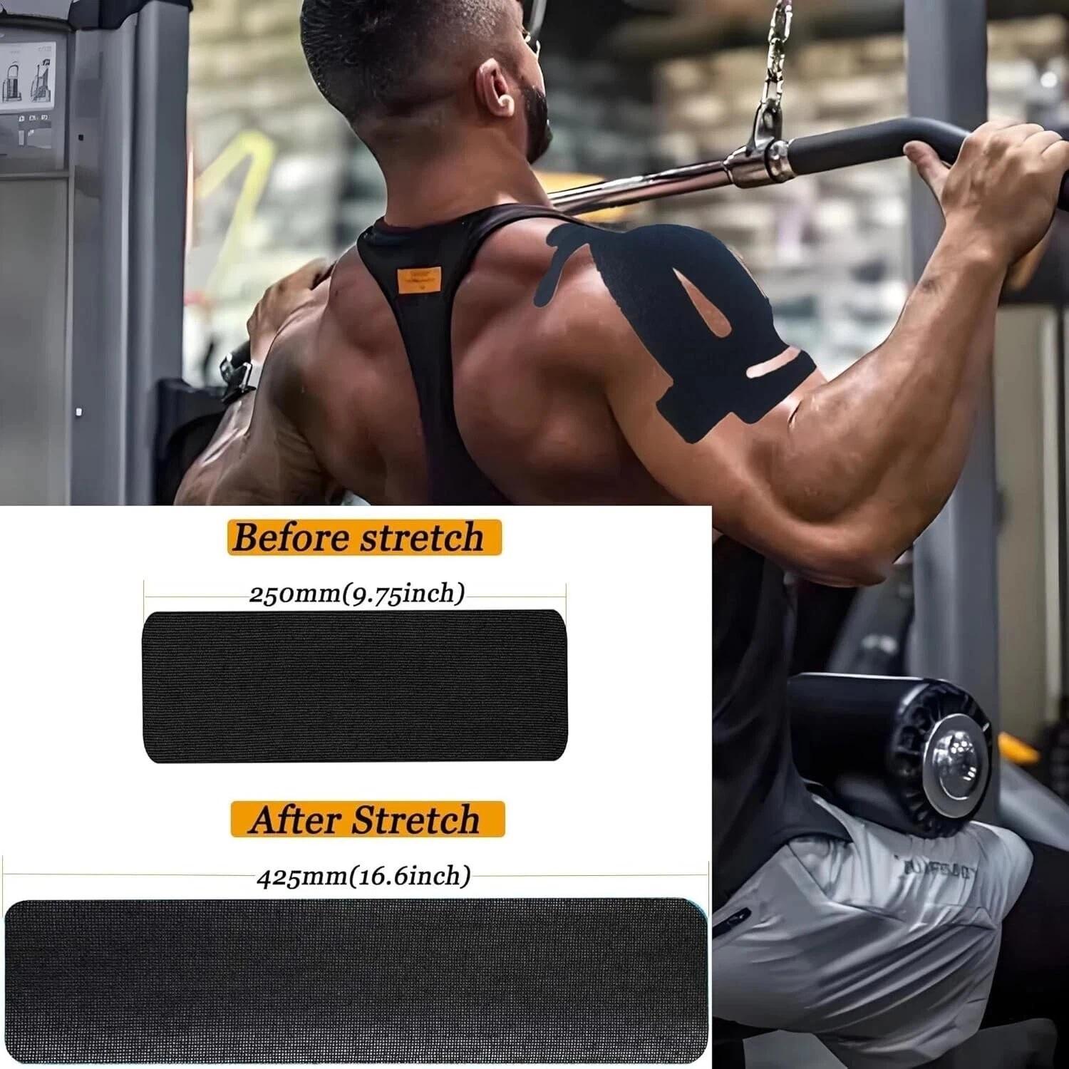 12pcs Cotton Elastic Kinesiolo - đánh giá và giá Sports Taping Precut