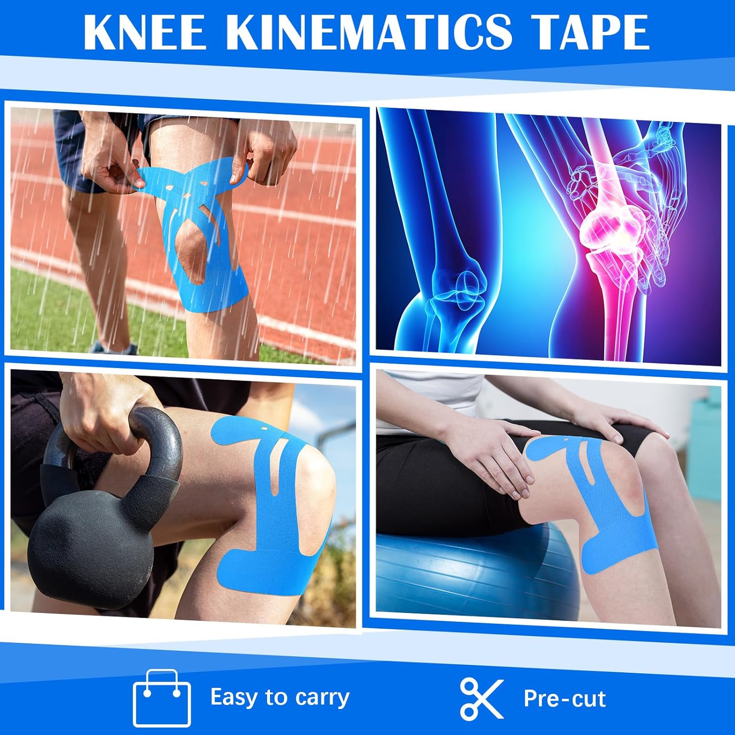 10PCS Precut Kinesiology Tape  - đánh giá và giá Sports Taping Precut