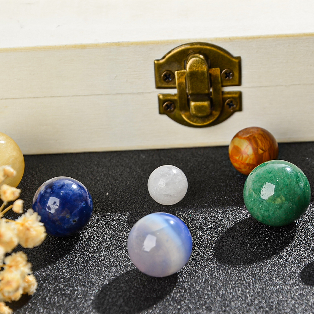 9pcs/set Nine Planet Crystal S - đánh giá và giá Healing Crystal Set