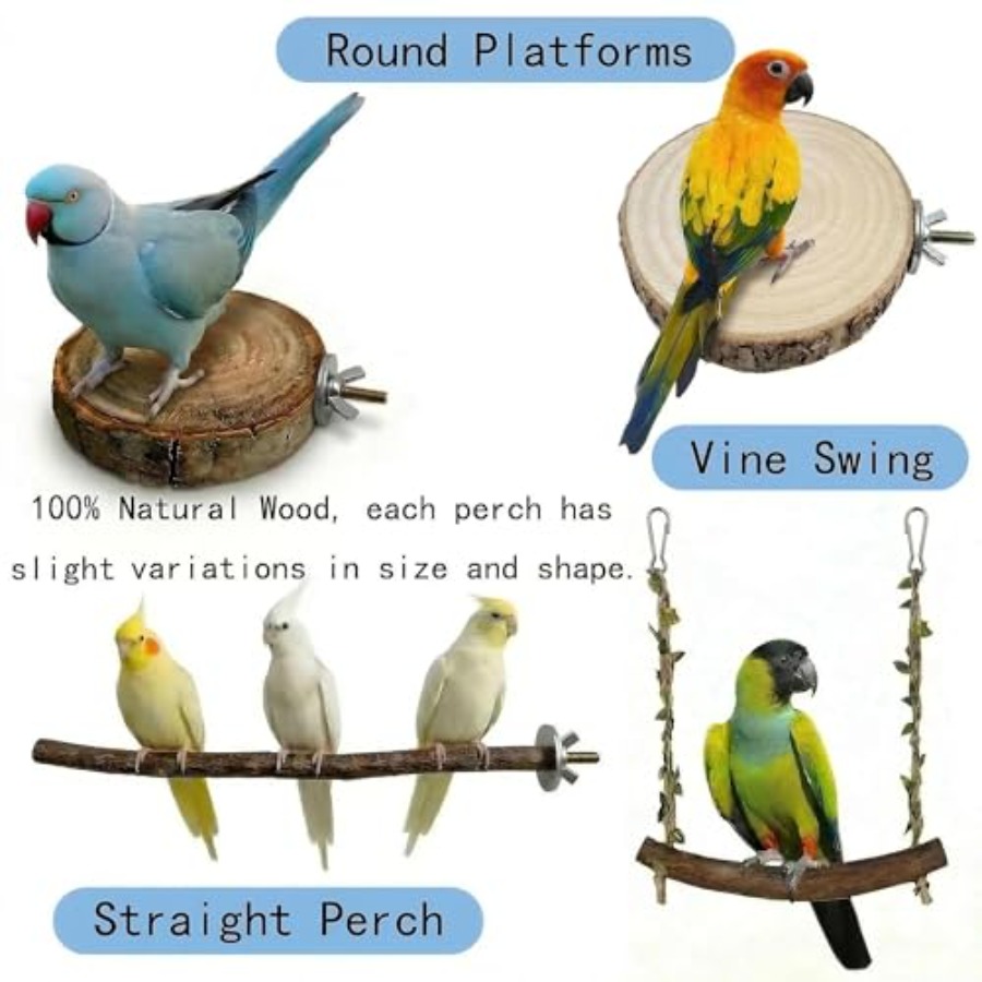 8PCS natural wood bird perches - đánh giá và giá Health & Wellness Lafayette Reviews