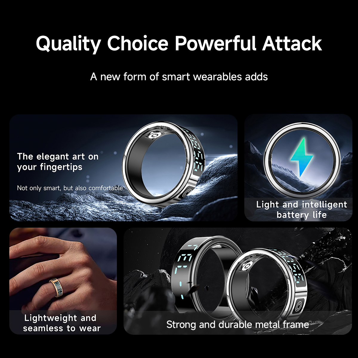 New Smart Ring SR08 LED Displa - đánh giá và giá Women'S Health & Wellness Center