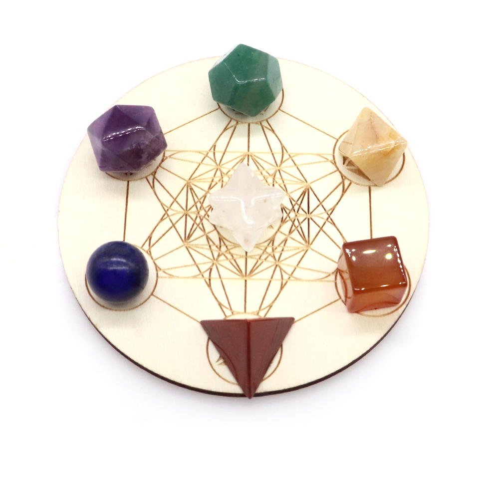 Natural Crystals 7Pcs Platonic - đánh giá và giá Healing Crystal Set