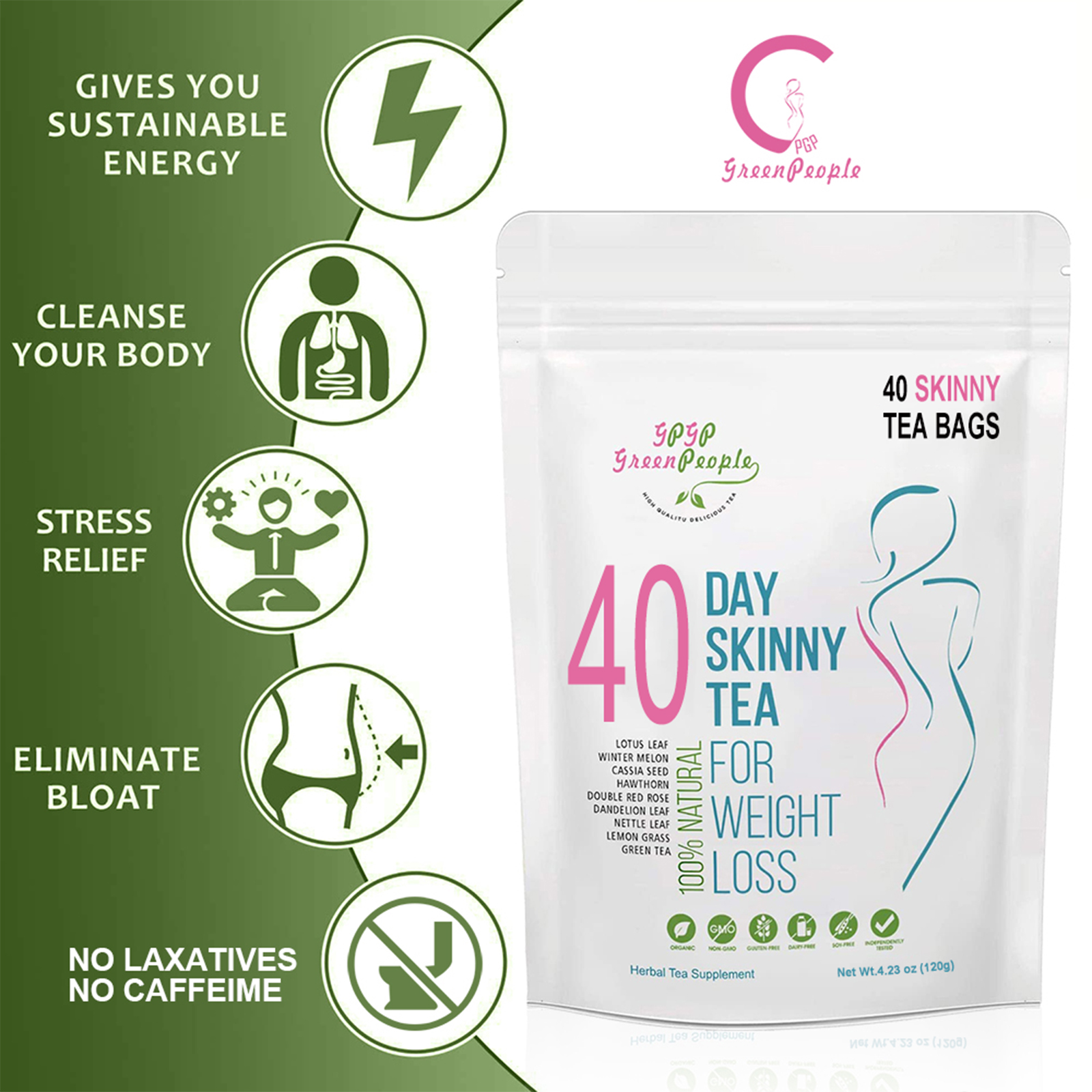 Natural 40 Days Herbal Skinny  - đánh giá và giá Health Wellness Product