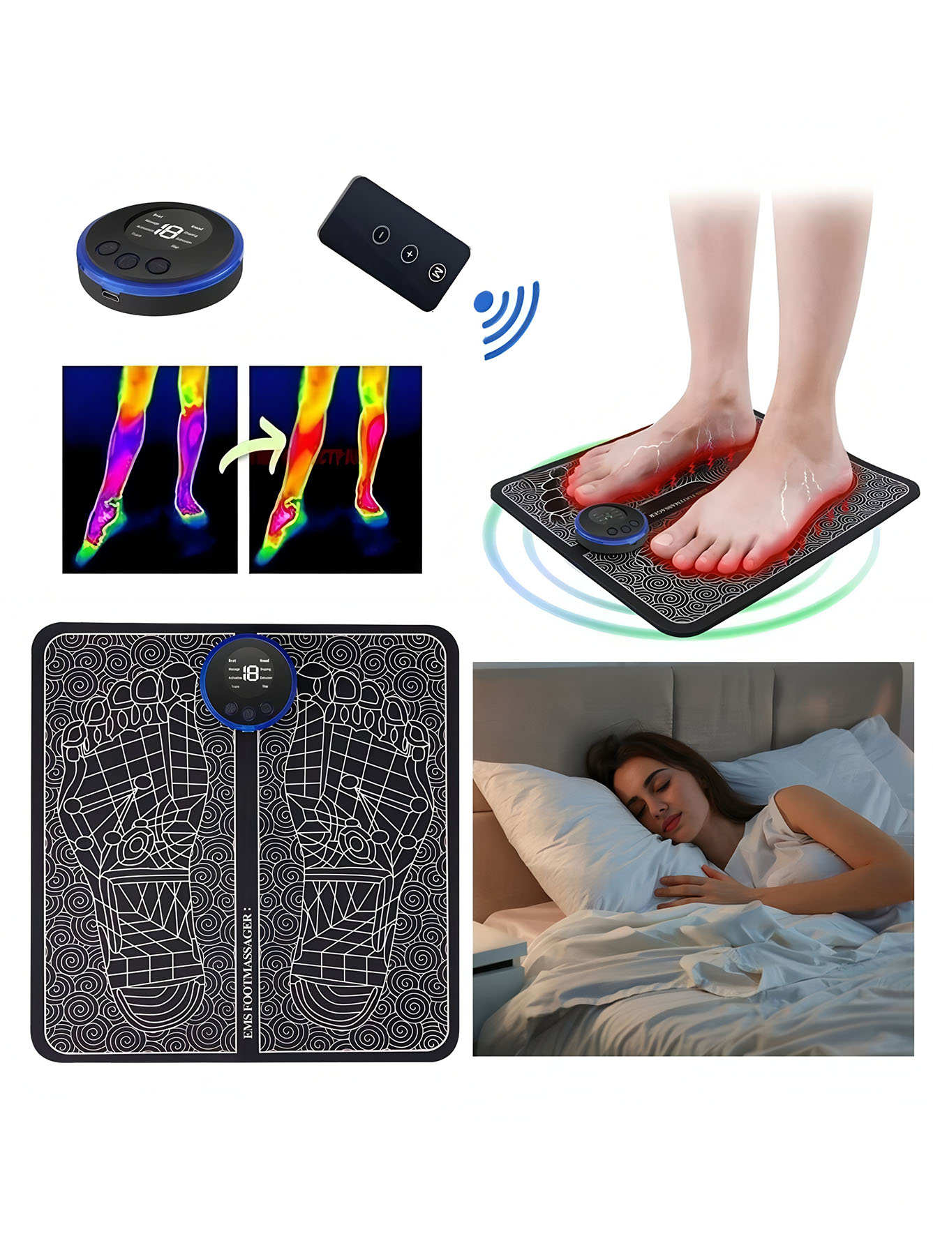 EMS Foot Massager Rechargeable - đánh giá và giá Ems Foot Massager