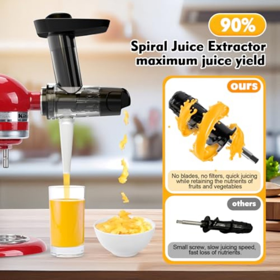 Masticating Juicer Attachment  - đánh giá và giá Cold Press Juicer